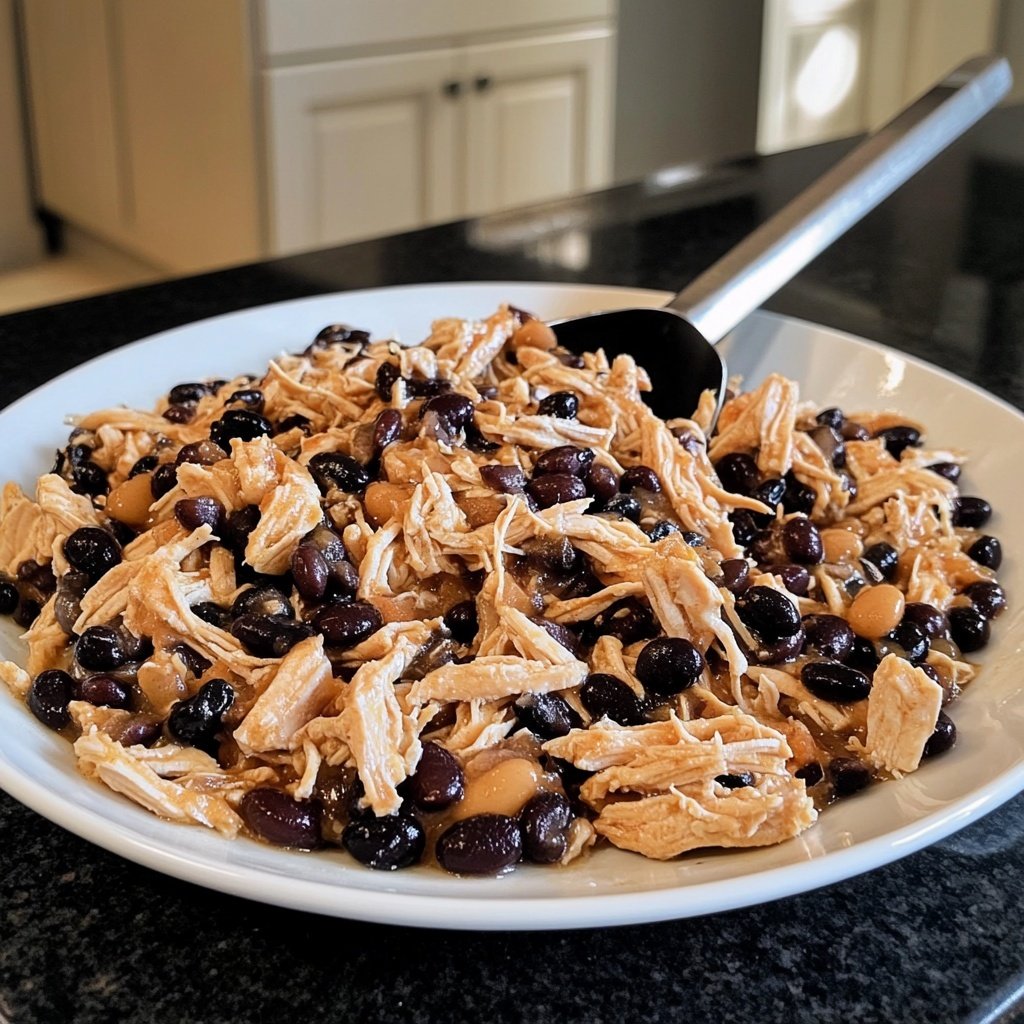 Dump-and-Go Crockpot Chicken and Black Beans