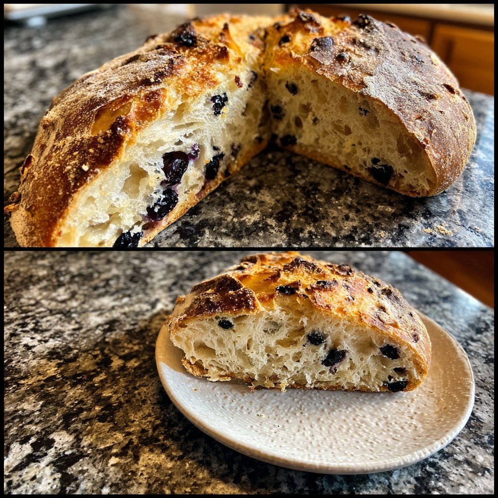 Blueberry Lemon Sourdough Bread