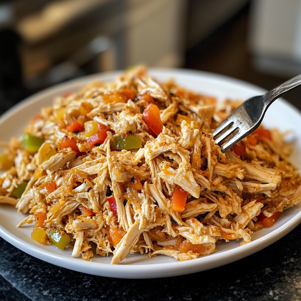 Easy Slow Cooker Chicken Taco Filling