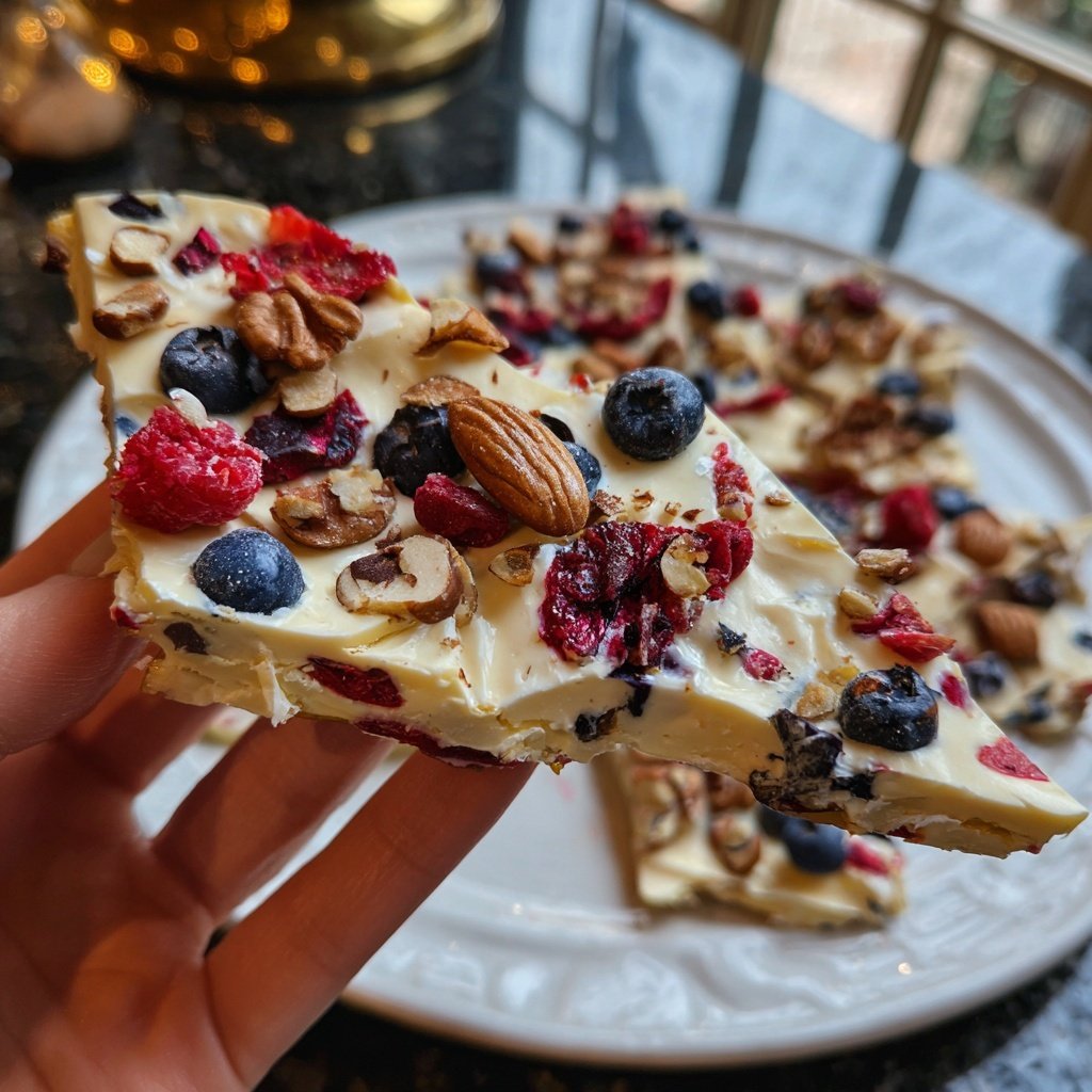 Healthy Snack Greek Yogurt Bark