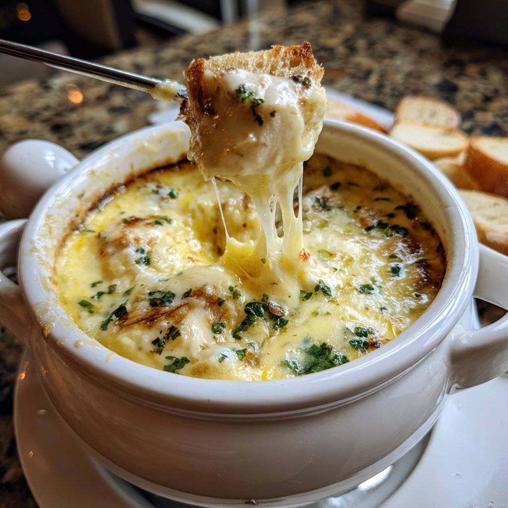 Fondue with Herb Infused Cheese