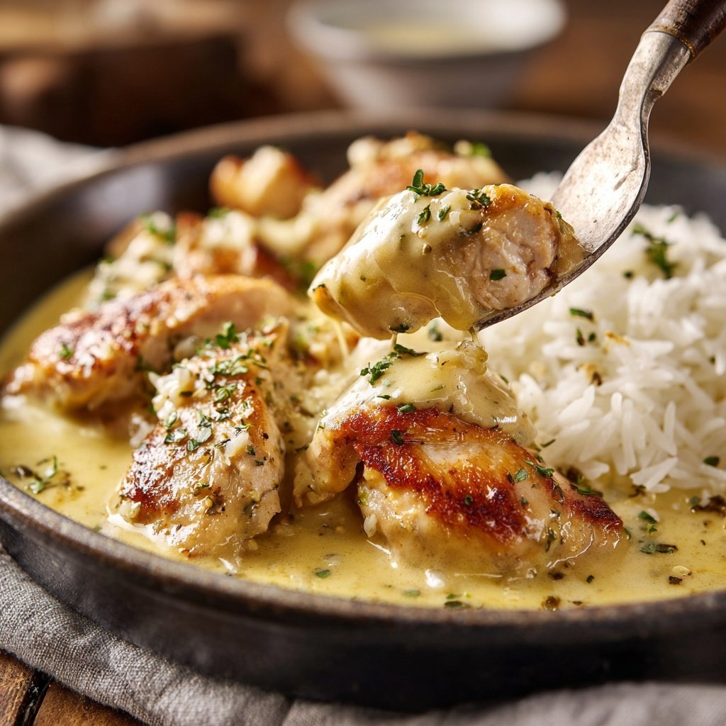 Creamy Lemon Chicken And Rice