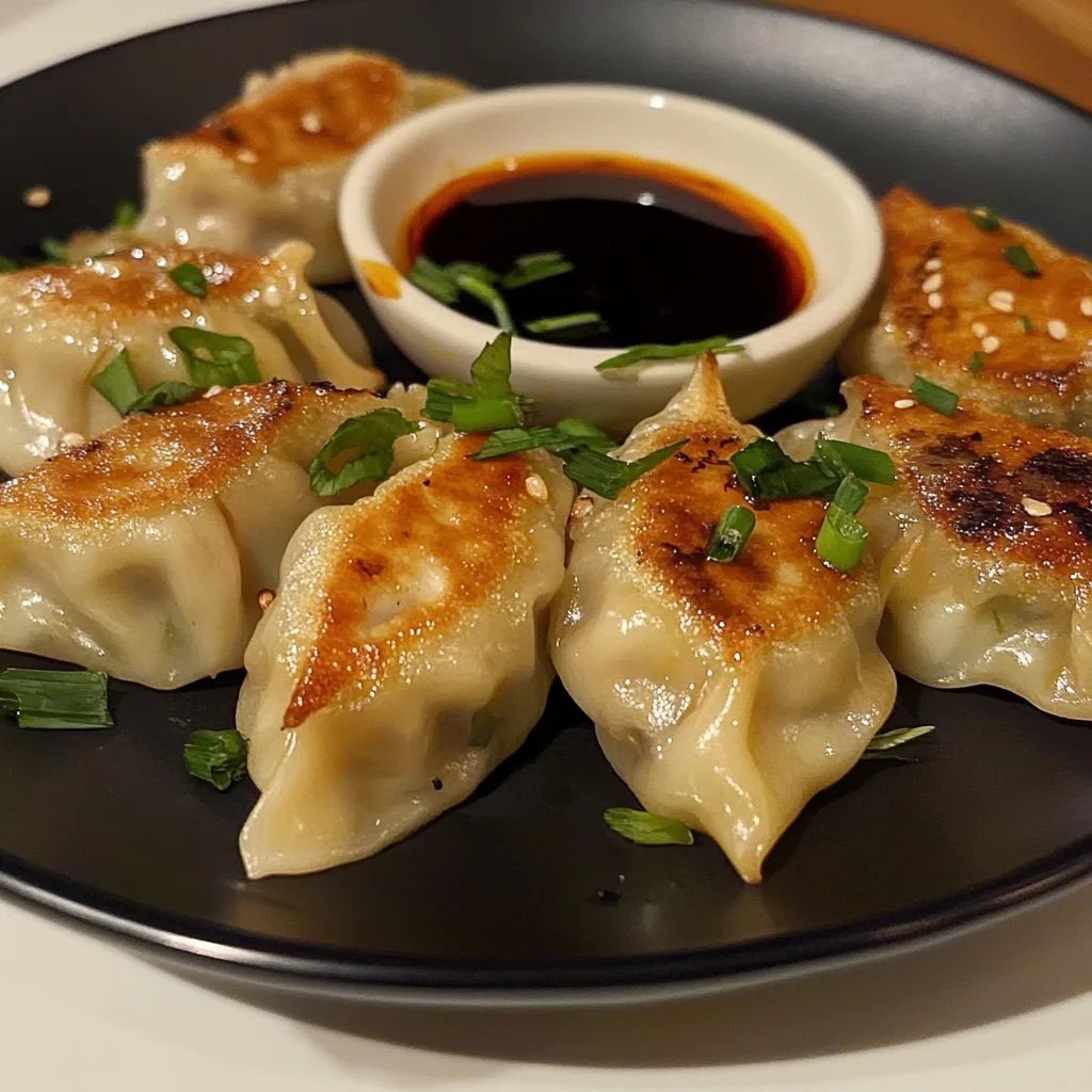 Pan-Fried Chicken Dumplings