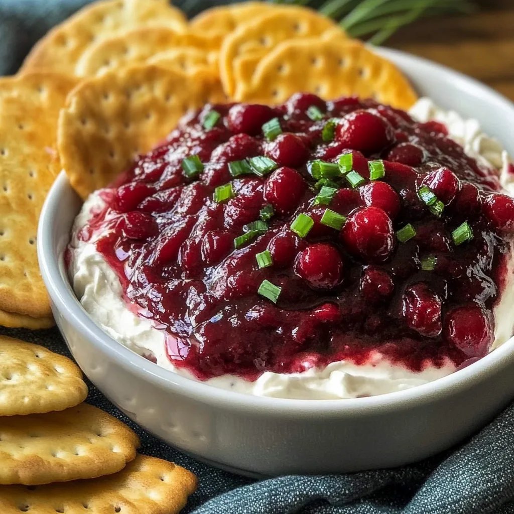 Perky Cranberry Jalapeno Cream Cheese Dip