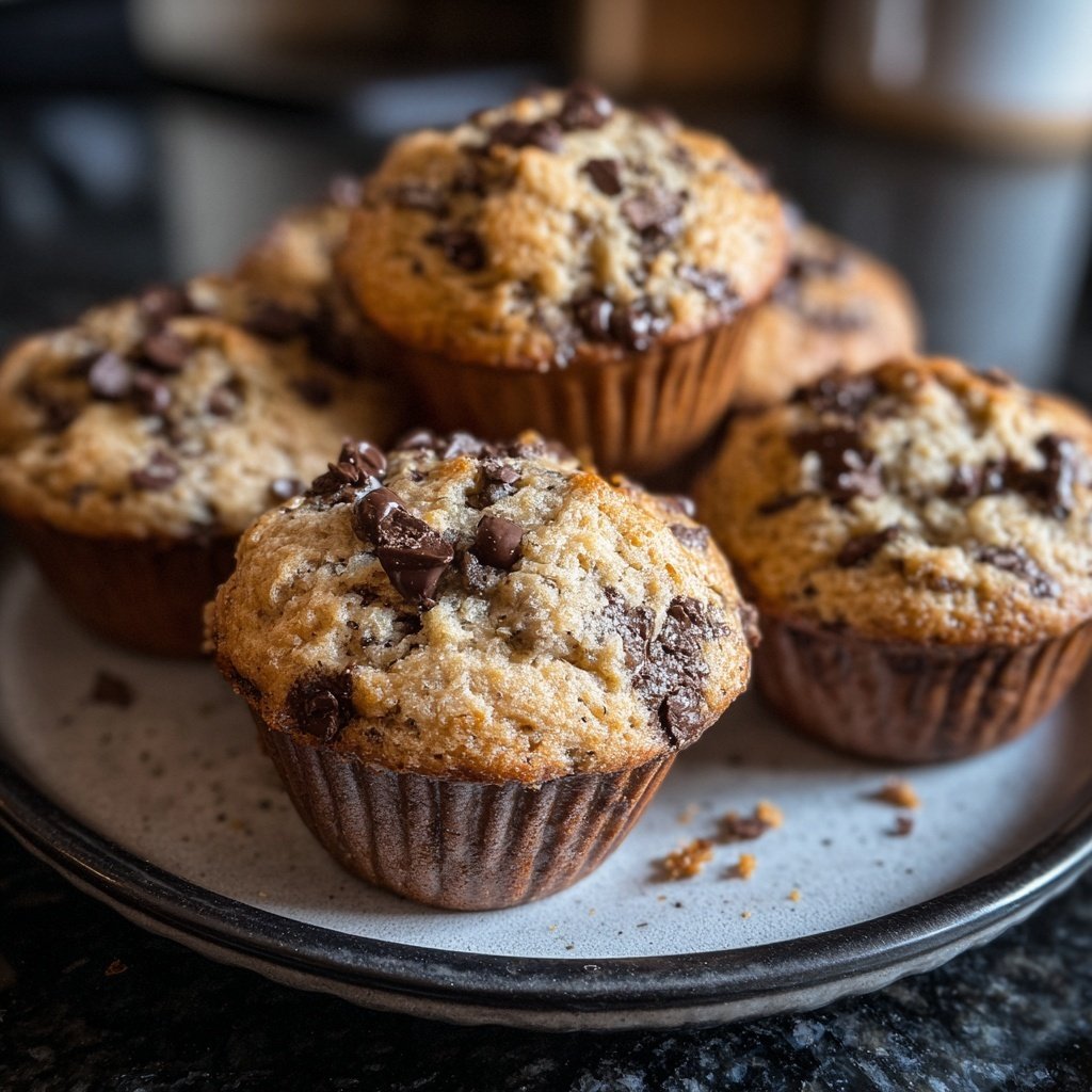 Chocolate Chip Banana Muffins