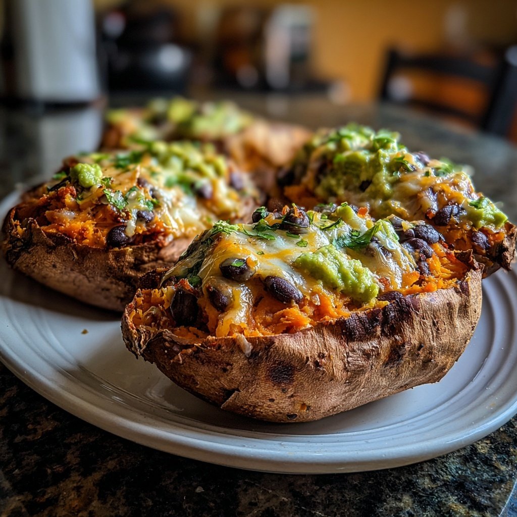 Valentine Dinner Stuffed Sweet Potatoes