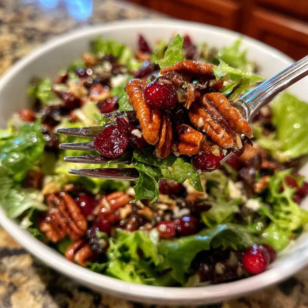 Best Christmas Salad with Honey Mustard Dressing