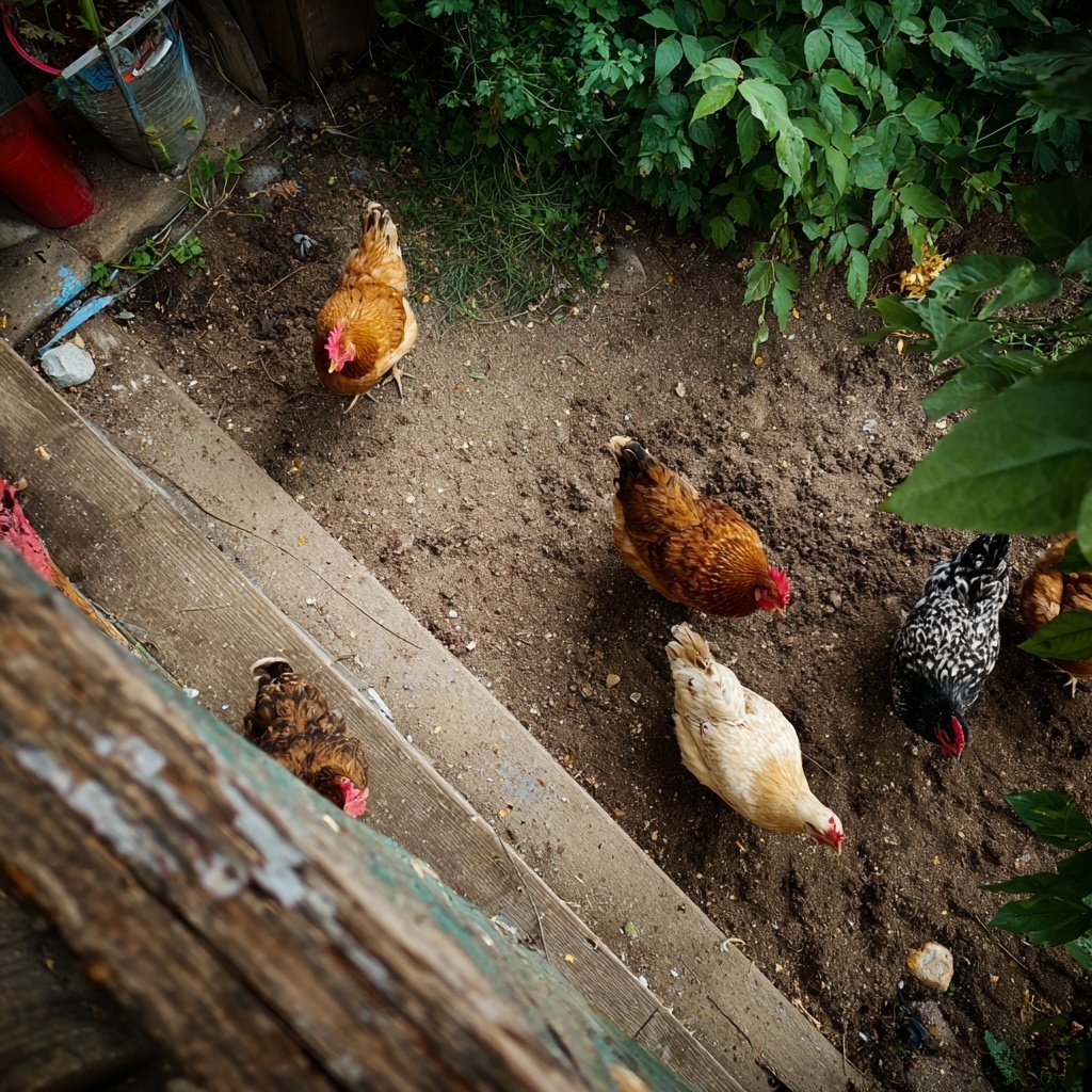 Compact Urban Chicken Run Build