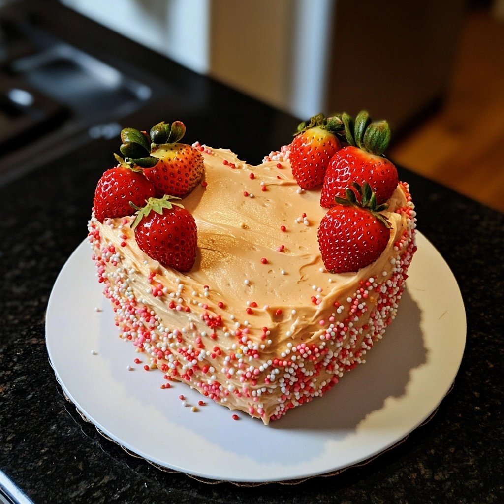 Mini Heart Cake for Valentines