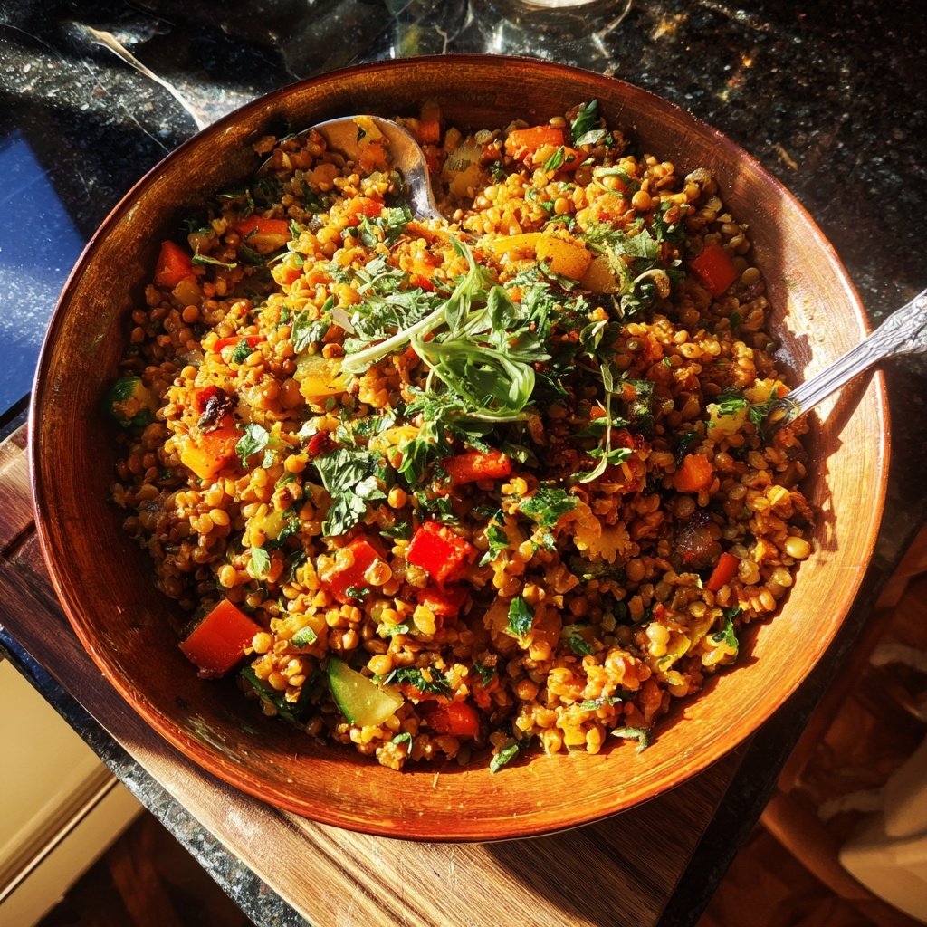 Mediterranean Lentil Rice