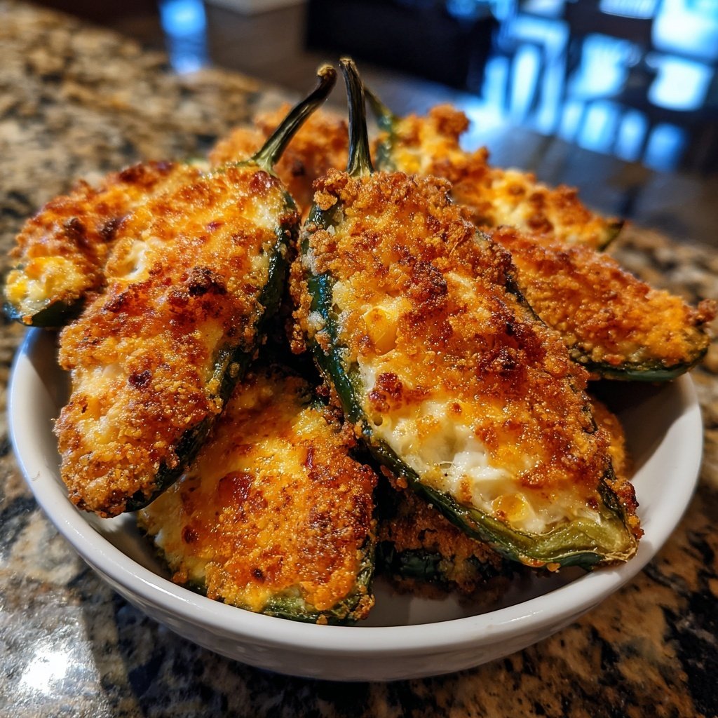 Jalapeno Poppers Stuffed with Corn