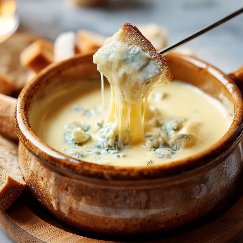 Fondue with Blue Cheese Blend