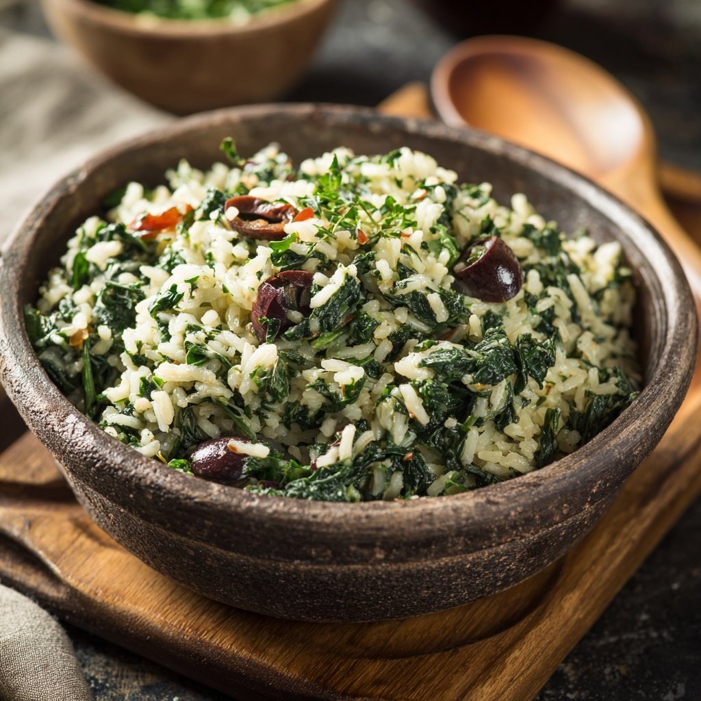 Mediterranean Spinach Rice