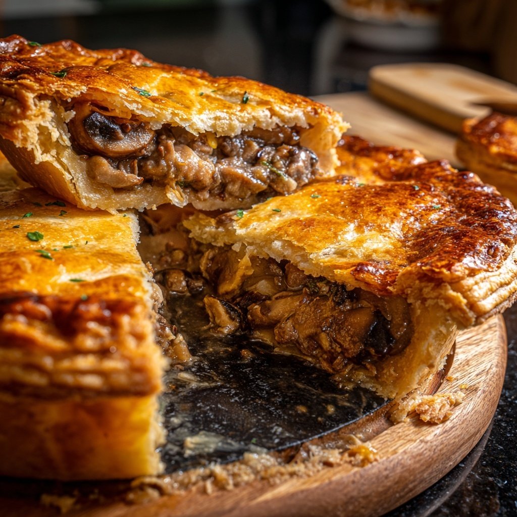 Comfort Food Beef and Mushroom Pot Pie