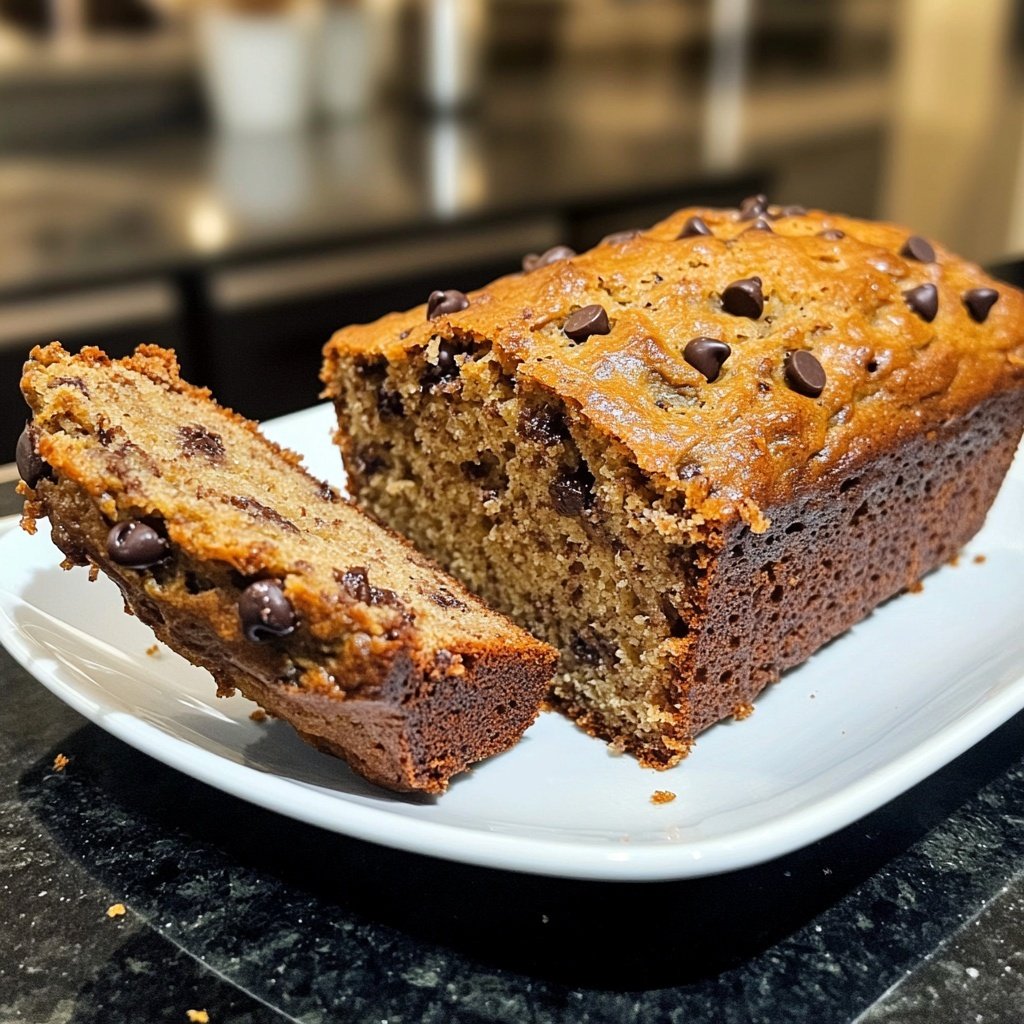 Banana Bread with Mini Chocolate Chips Recipe