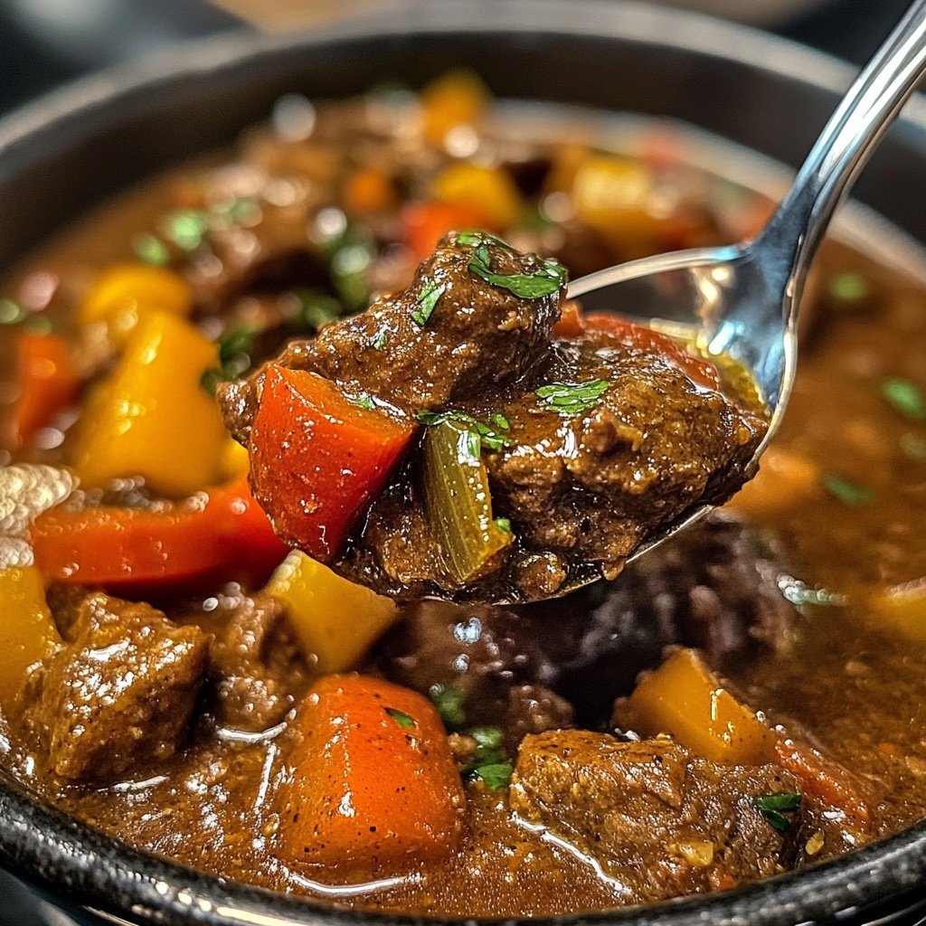 Jamaican Beef Stew With Rice