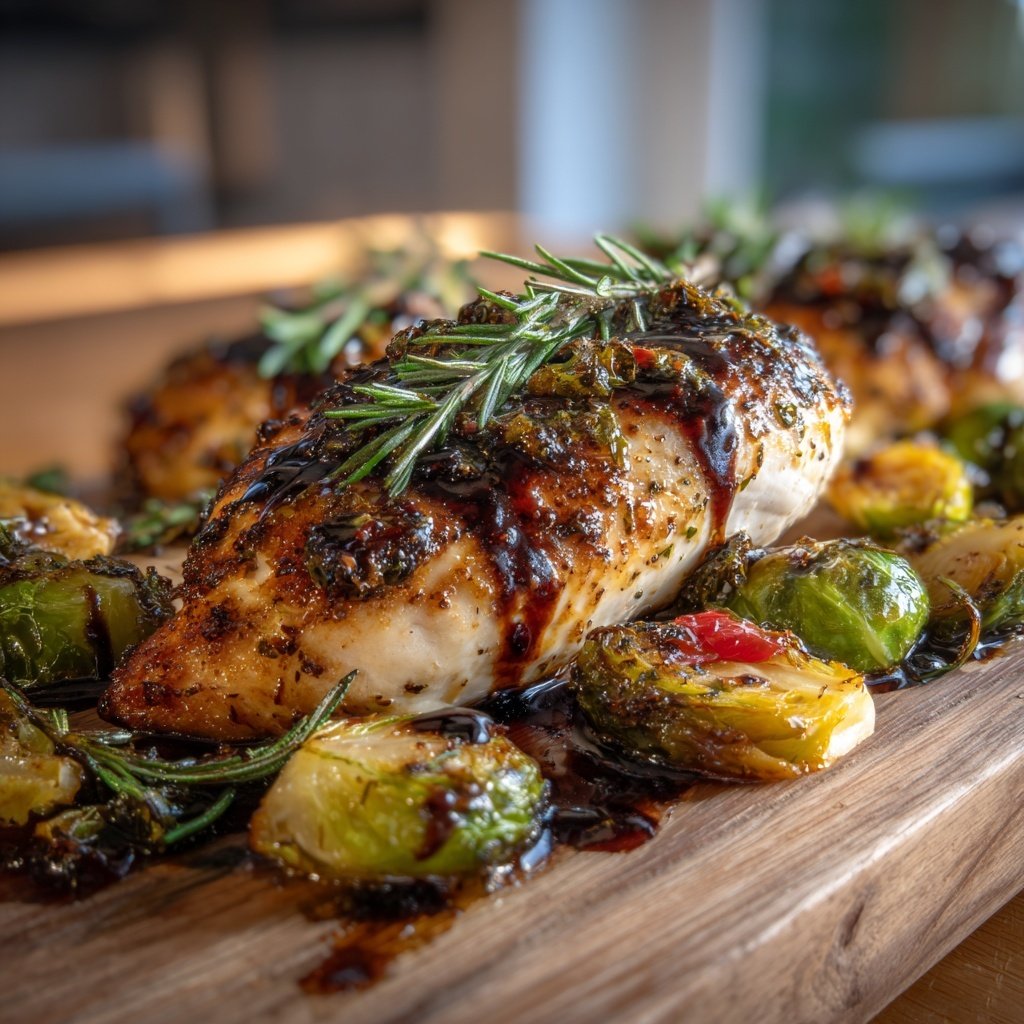 Healthy Chicken With Roasted Brussels Sprouts