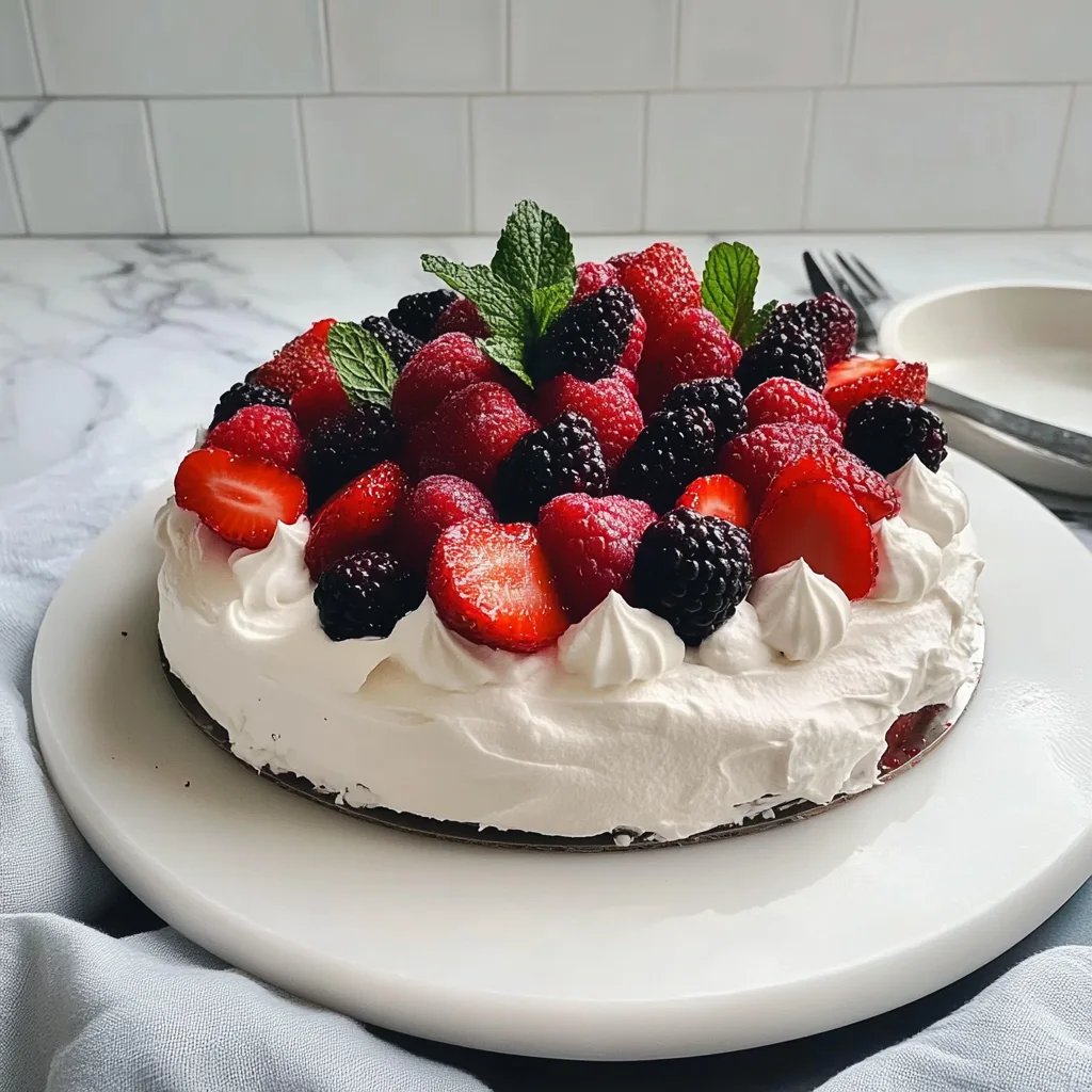 Summer Berry Pavlova