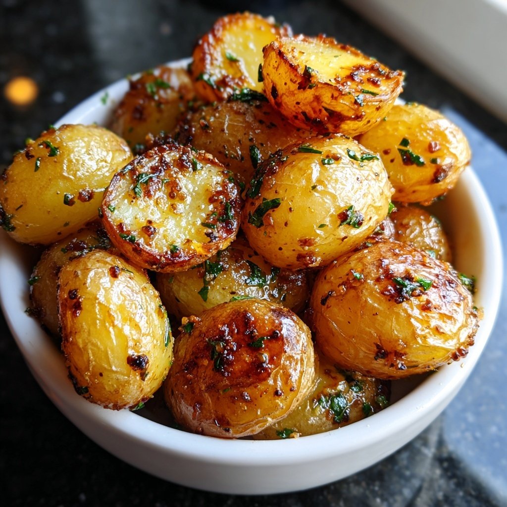 Roasted Baby Potatoes with Truffle Oil