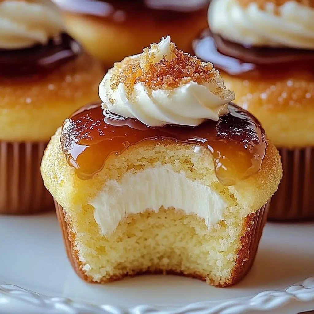 Delicious Vanilla Bean Crème Brûlée Cheesecake Cupcakes