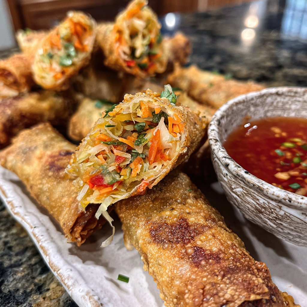 Super Bowl Veggie Spring Rolls