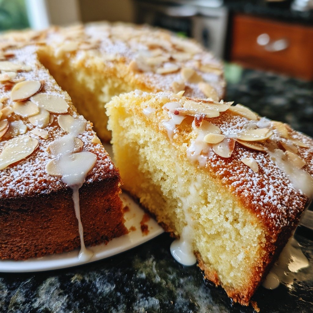 Vanilla Almond Yogurt Cake
