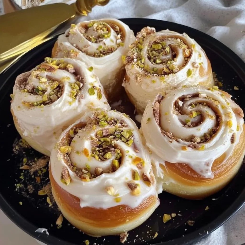 Perfect Pistachio Rolls with Cream Cheese Frosting