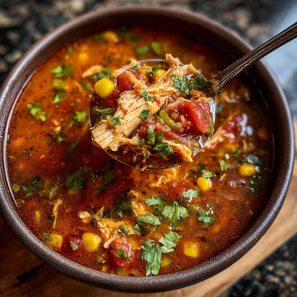 Slow Cooker Chicken Tortilla Soup