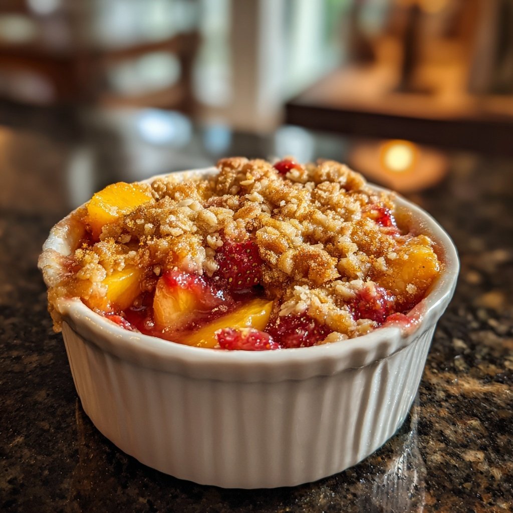 Strawberry Peach Crisp