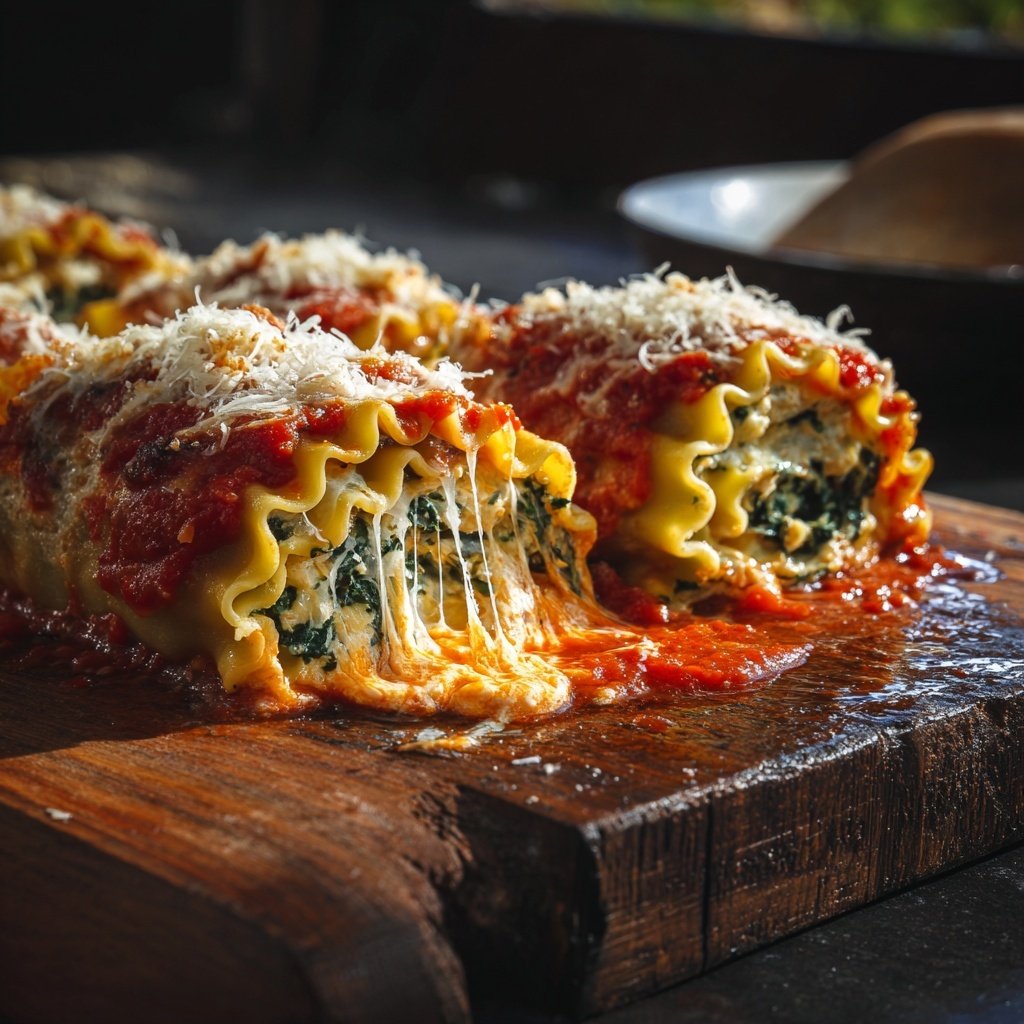 Vegetable Lasagna Roll Ups