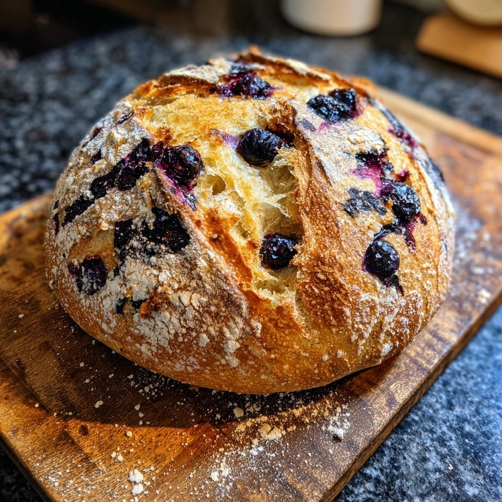 Blueberry Lemon Sourdough Bread