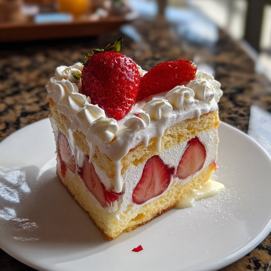 Mini Heart Cake with Strawberry Vanilla Cream