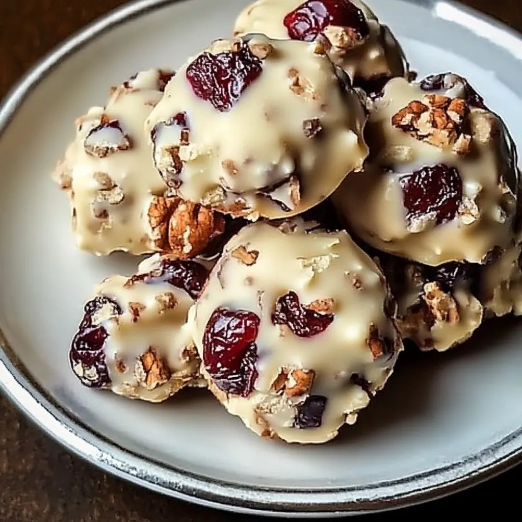 White Chocolate Cranberry Pecan Clusters