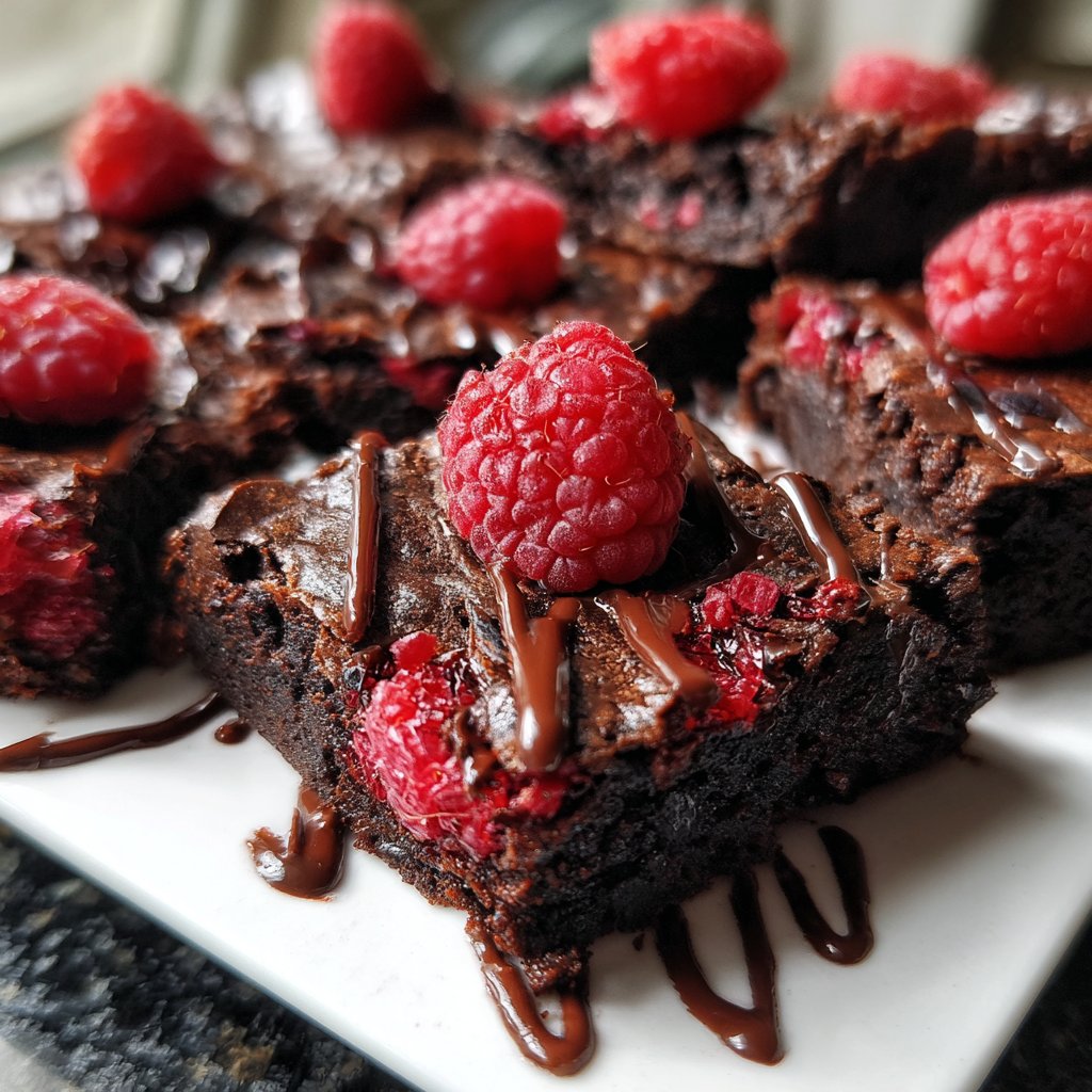 Chocolate Raspberry Brownies