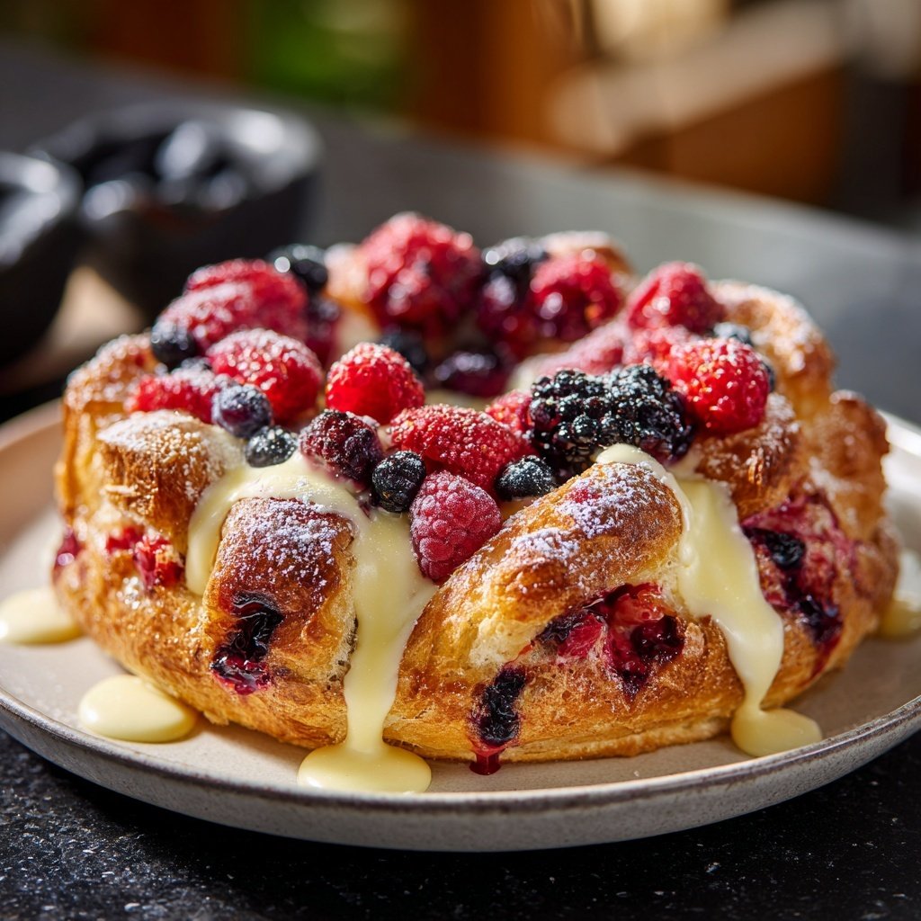 ❤️berry custard pastries ❤️ easy recipe